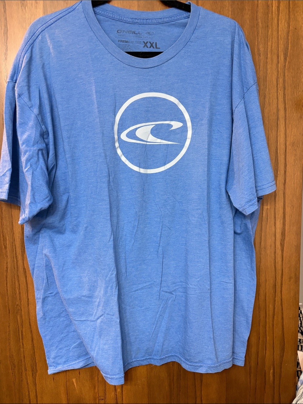 O'Neill Light Blue Short Sleeve Crew Logo Tee
